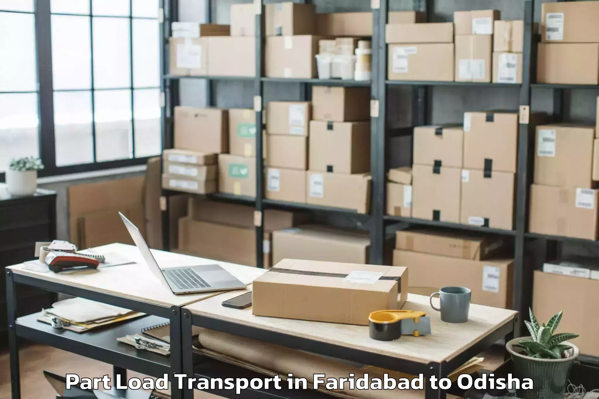 Book Faridabad to Malkangiri Part Load Transport Online